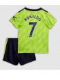 Manchester United Cristiano Ronaldo #7 Ausweichtrikot für Kinder 2022-23 Kurzarm (+ Kurze Hosen)